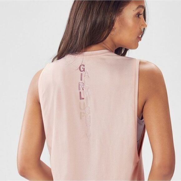 Janis Graphic Mesh Tank “Girl up Almighty “  - Picture 9 of 9